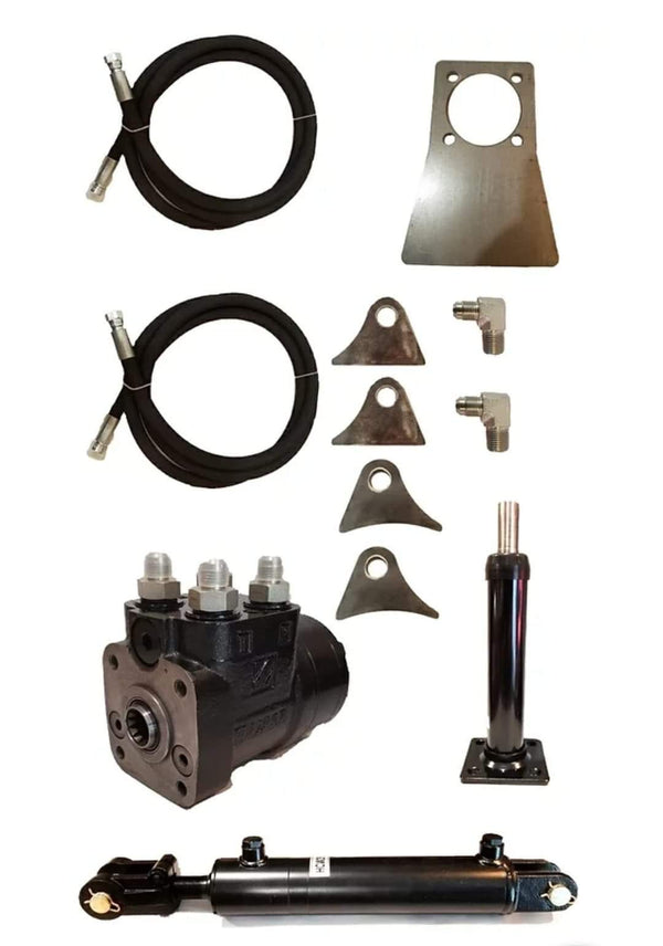 Hydraulic Steering Kit W/Hoses & Ram
